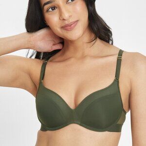 NWT LIVELY The No-Wire Push-Up: Rich Olive Size 32B / Rich Olive